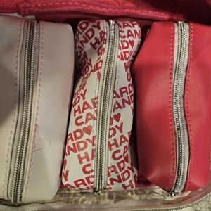 Hard Candy Travel Cosmetic Case And 3 Cosmetic Pouches Pink